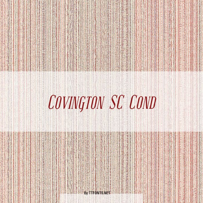Covington SC Cond example